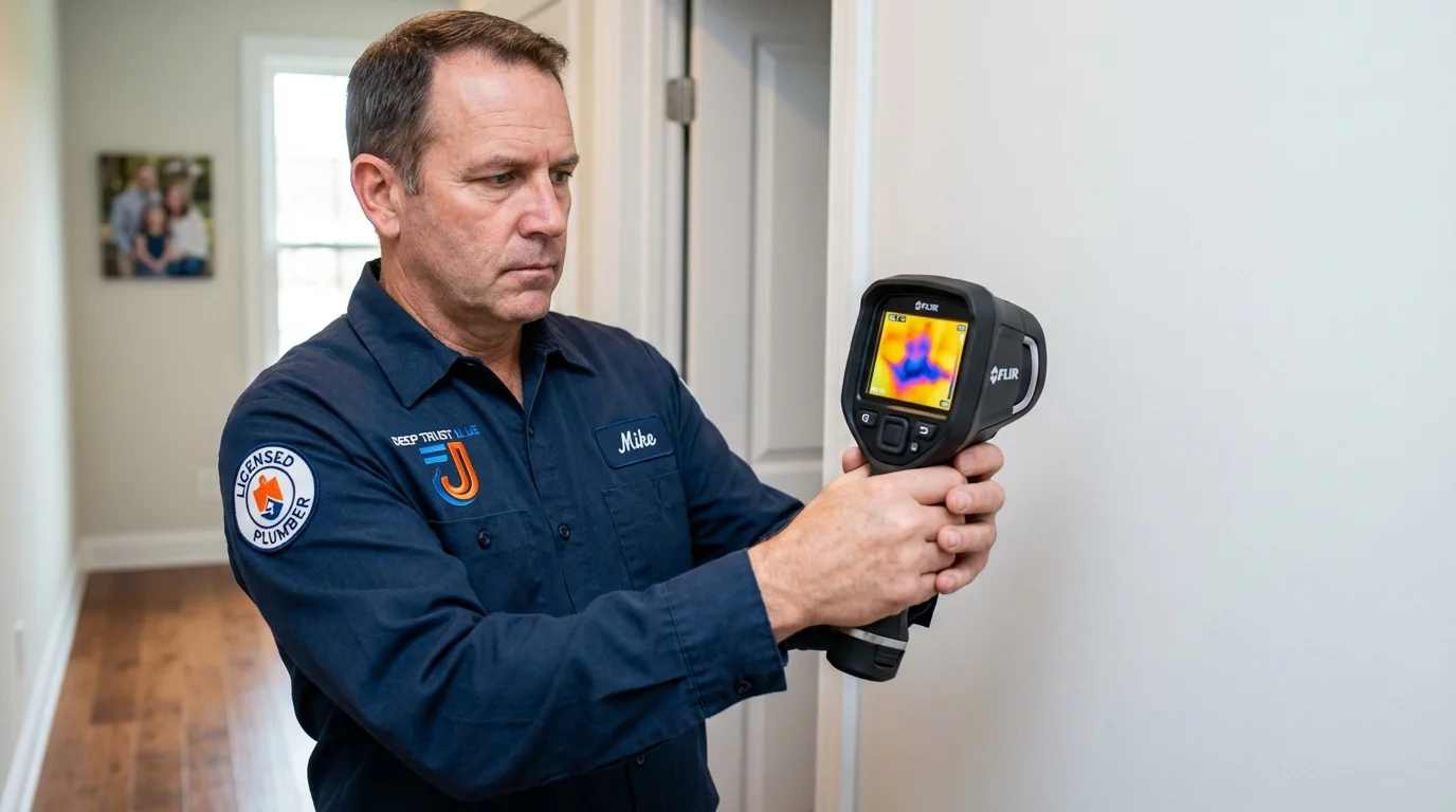 Thermal imaging leak detection by Johns Plumbing LLC in Royal City